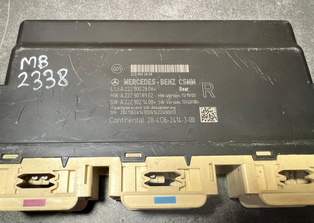 14-18 Mercedes W222 S-Class AMG Rear Right Seat Control Module A222 9002808 OEM