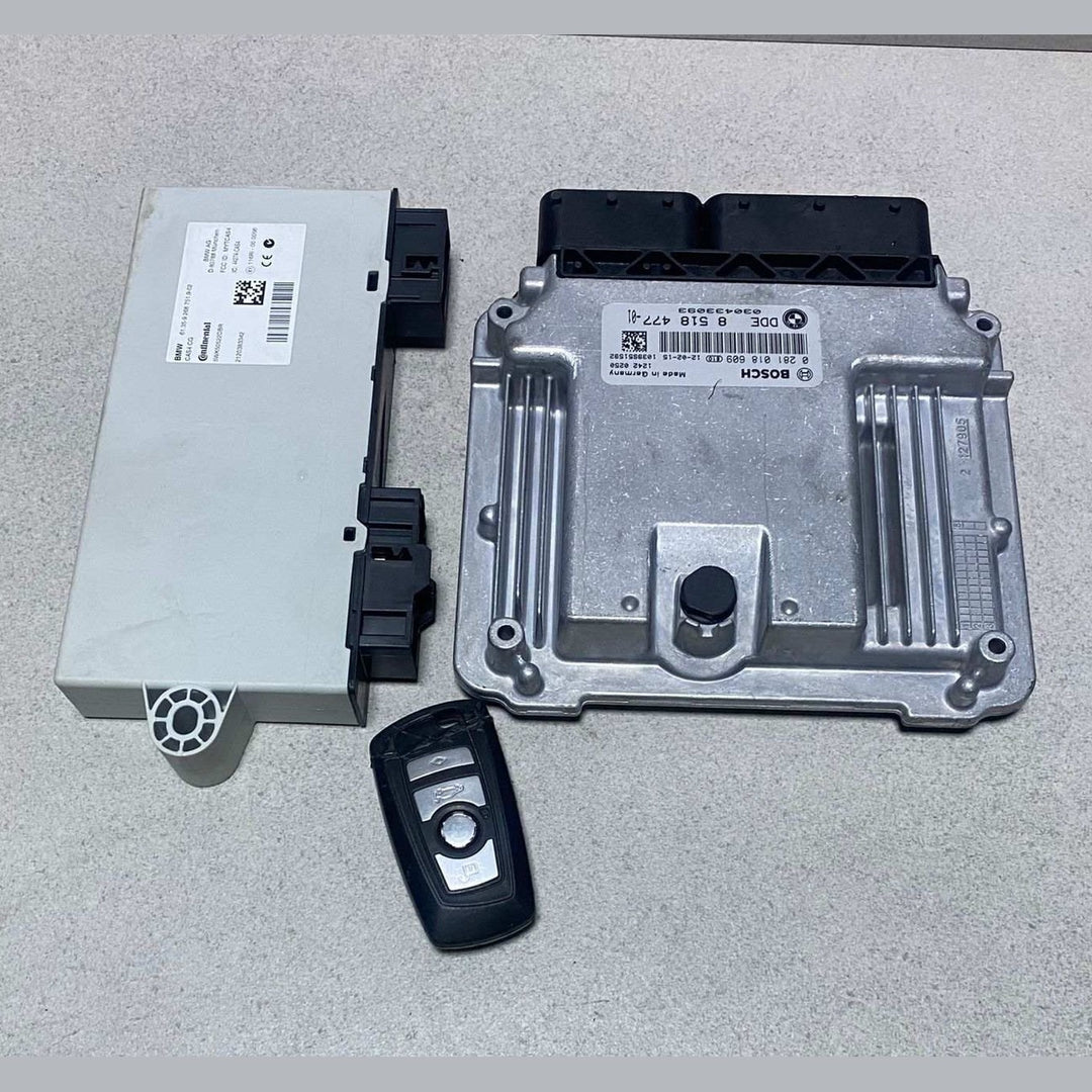 2012 BMW 525D Engine Control Unit DDE 8518477 F10 F11 520D 525D DIESEL ECU SET 