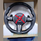 Neues Carbon M-Sportlenkrad mit oben liegender LED-Schaltanzeige für F30, F25, F36 (Nachrüstprodukt)