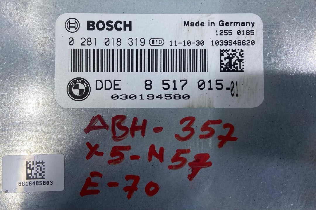 OEM BMW X5 E70 X6 E71 30dX Diesel N57 ENGINE CONTROL UNIT DDE 8517015 ECU SET