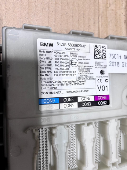 BMW 750li N63NB44C 2018 G12 ENGINE CONTROL UNIT COMPLETE SET + KEY  - 8680196