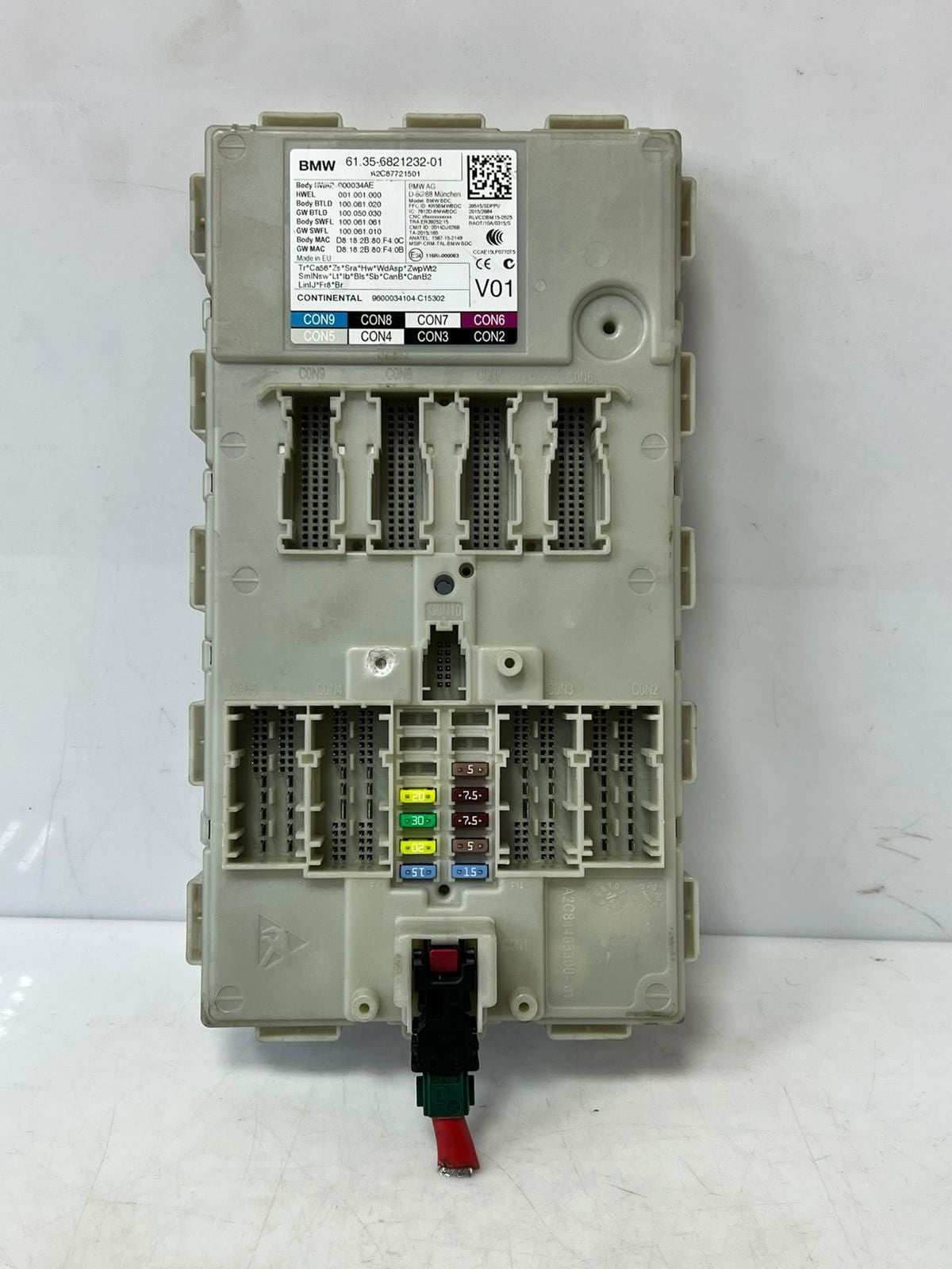 2016 BMW 750i 7 Series G11 G12 Body Domain Controller BDC 6821232 OEM