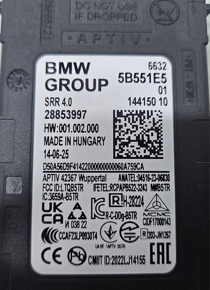 5B551E5 Radar Sensor Close Range Genuine BMW G05 G60 G70 U10 U11 New