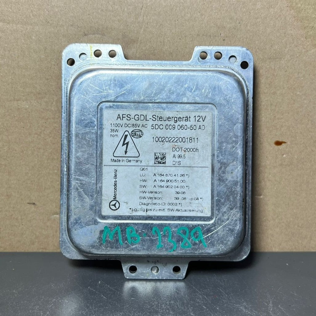 Mercedes W164 ML GL Xenon Light Headlight Control Module Unit A164 8704126 OEM