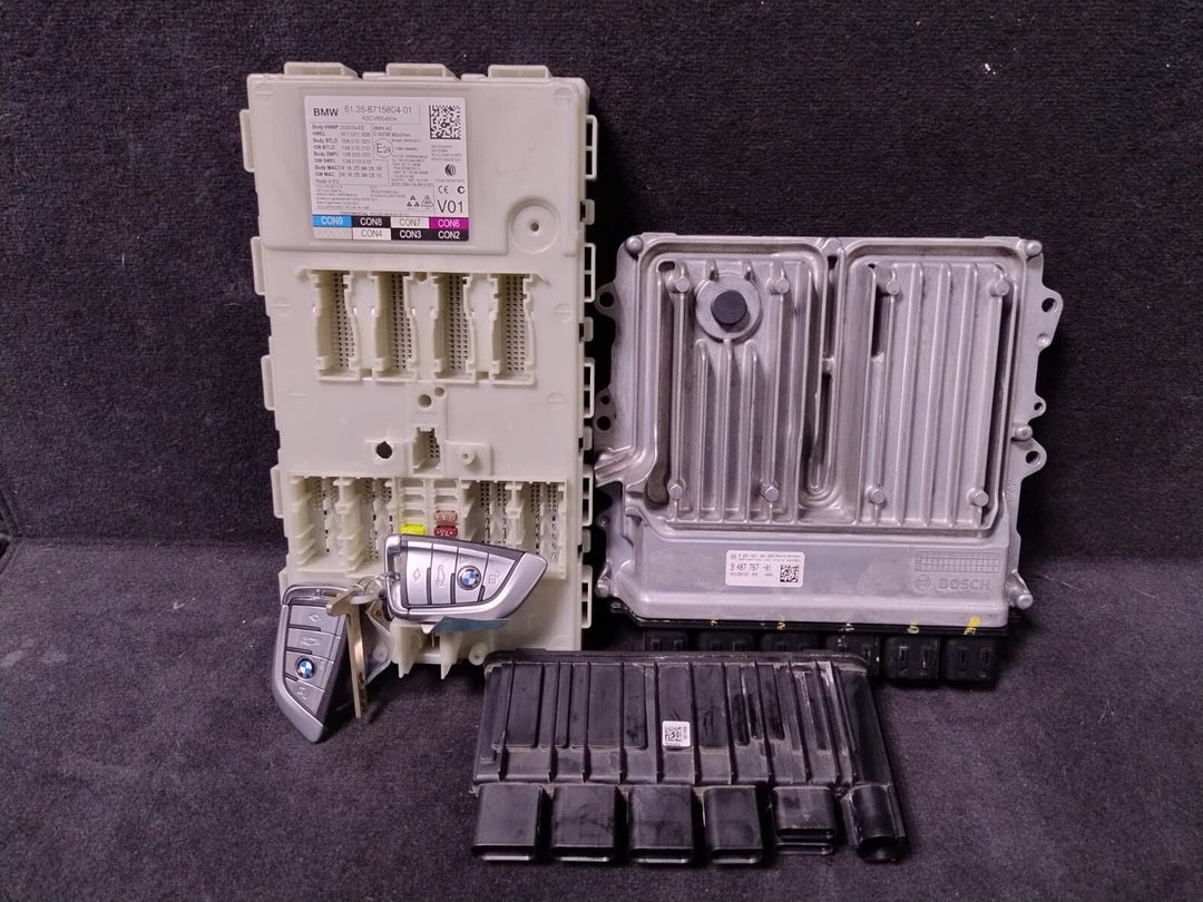 BMW 5 G30 530E B48 ENGINE CONTROL ECU SET MODULE BOSCH  2.0 HYBRID 9487767