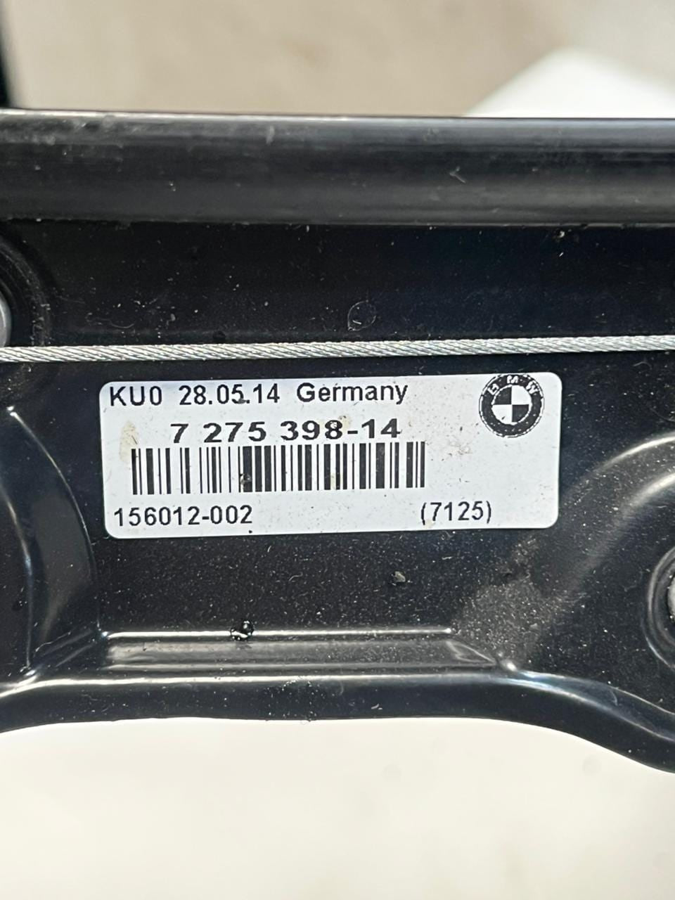 BMW 6' F07 GT F06 Window Regulator With Motor Front Right 7275398 OEM