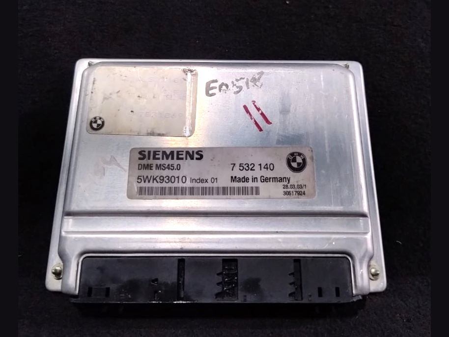 BMW Z4 E85 E86 3.0 2003 ENGINE CONTROL UNIT MODULE ECU ONLY MANUAL - 7532140