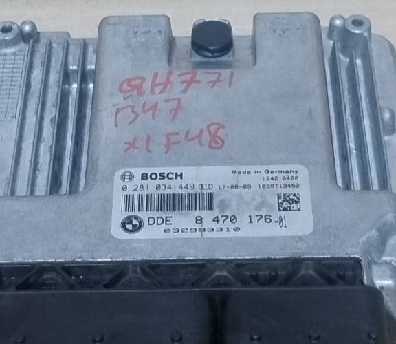 BMW X1 F48  B47 ENGINE CONTROL UNIT ECU SET WITH KEY - 8470176