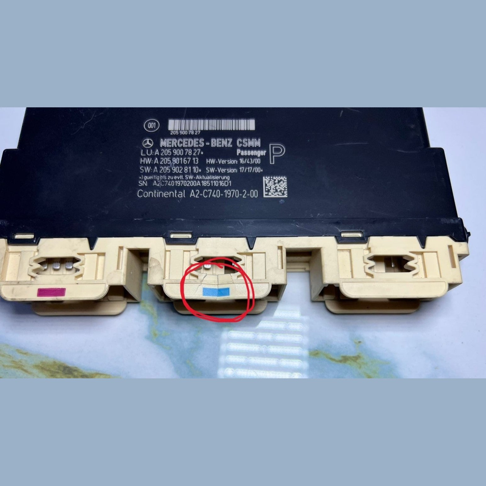 Mercedes-Benz Control Unit A 205 900 78 27