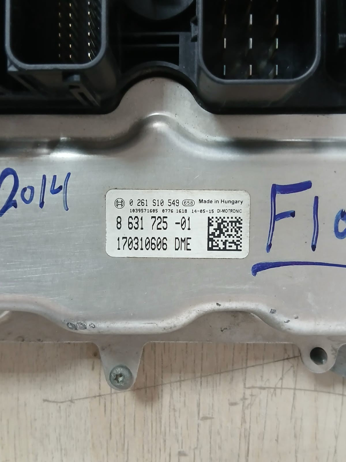 BMW  2014 F10 528i N20i ENGINE CONTROL Unit ECU SET DME 8631725 with key