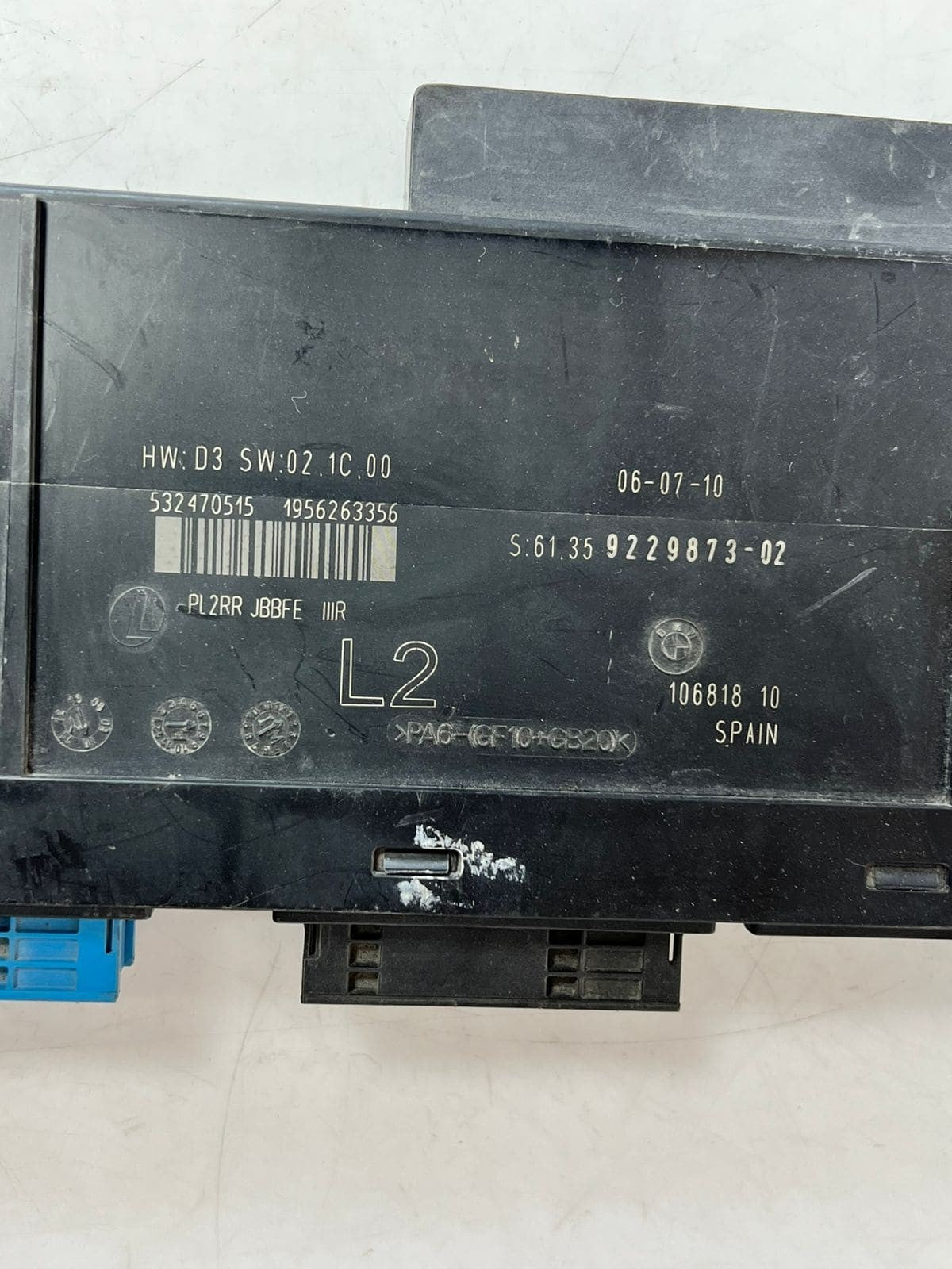 BMW 1' E81 Body Control Module ECU L2 PL2RR JBBFE III Junction Box 9229873 OEM