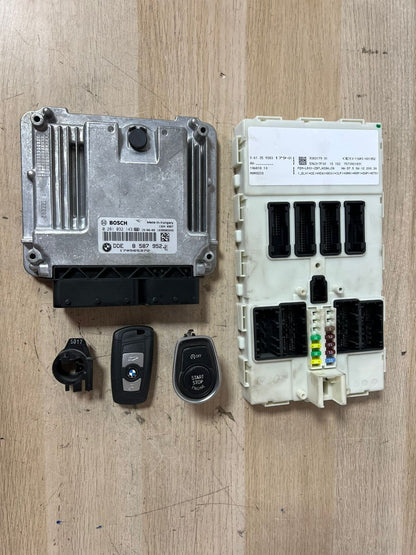 BMW 218d 2015 F45 B47 ENGINE CONTROL UNIT ECU KIT DDE 8587952