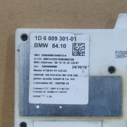 OEM FOR BMW 3 F30 F35 F31 TELEMATICS COMMUNICATION CONTROL UNIT MODULE 6809301