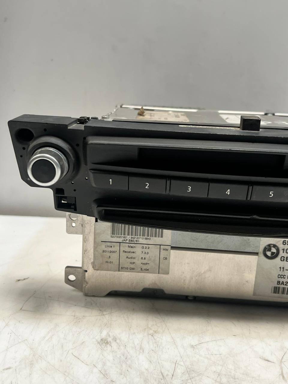 2005-2010 BMW 525i E60 Ccc DVD Md NAV Radio Unit 9170704 OEM