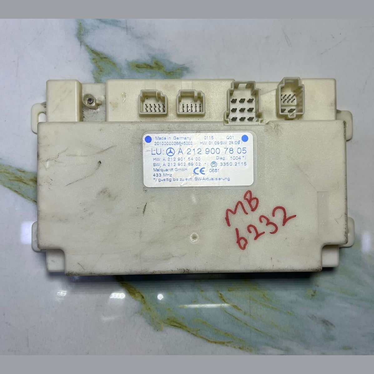 Mercedes-Benz W212 E-Class E350 Keyless Go Entry Control Module A212 9007805 OEM