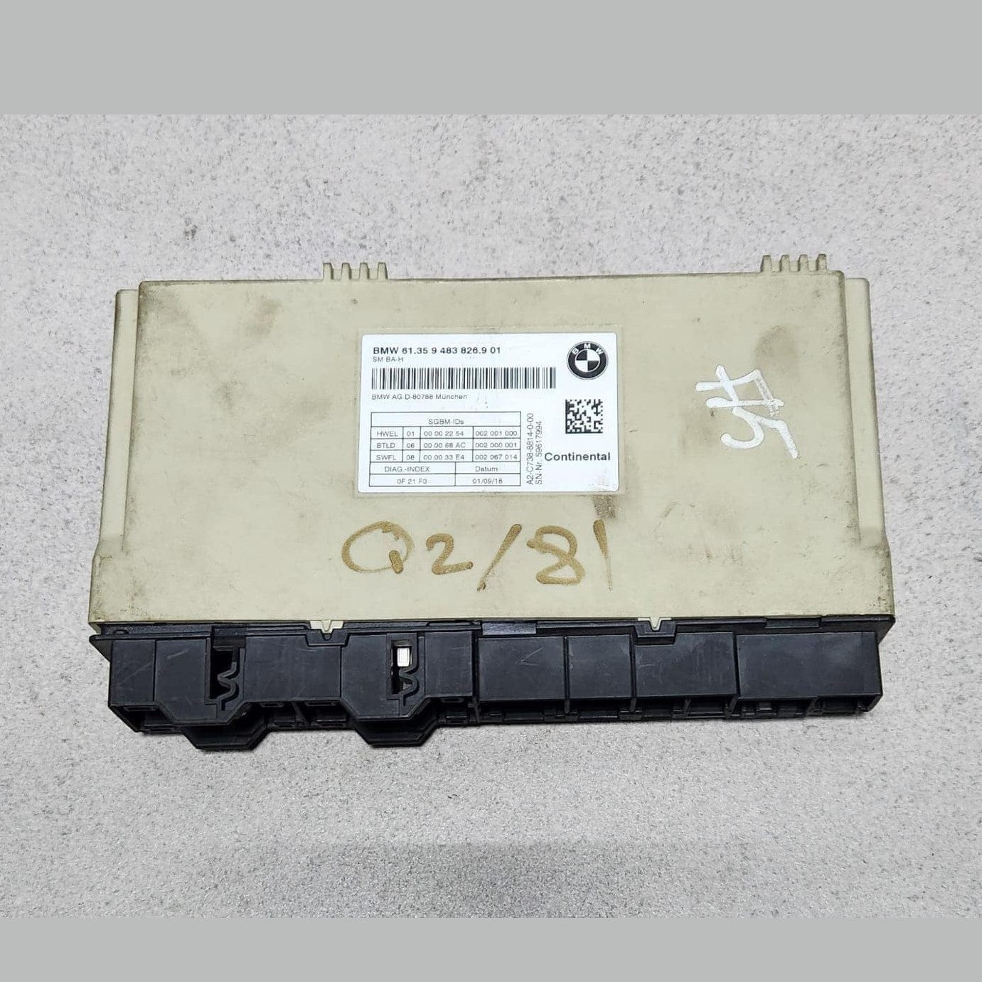 2018-2024 BMW X3 Front Seat Memory Control Module 9483826