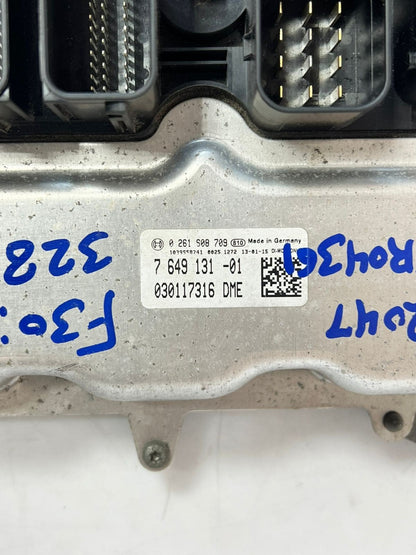 2013 BMW 328i F30 N20B20A Engine Control Unit ECU SET DME +FEM+ 1KEY 7649131 