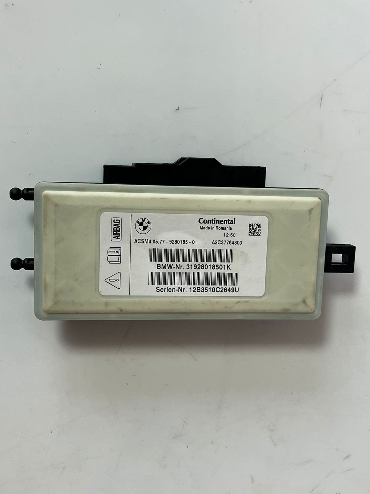 2012-2013 BMW X3 5' 6' 7' F25 F01 F02 F03 F10 F11 SRS Control Unit 9280185