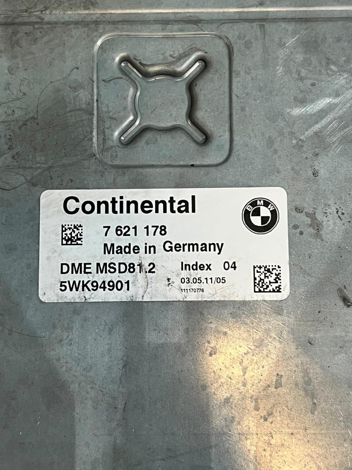 BMW 318i E81 E87 LCI N43 Engine Control Unit MSD81.2 DME 7621178 OEM