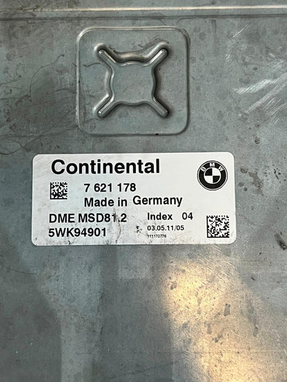 BMW 318i E81 E87 LCI N43 Engine Control Unit MSD81.2 DME 7621178 OEM