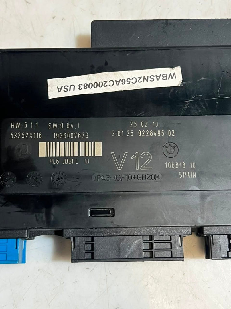BMW 528i F07 5 Series GT M6 535i Body Control Module BCM Junction Box 9228495