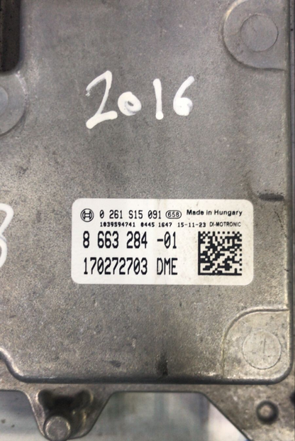 OEM BMW F20 B38 2016 ENGINE CONTROL UNIT ECU SET WITHOUT KEY 8663284 BOSCH