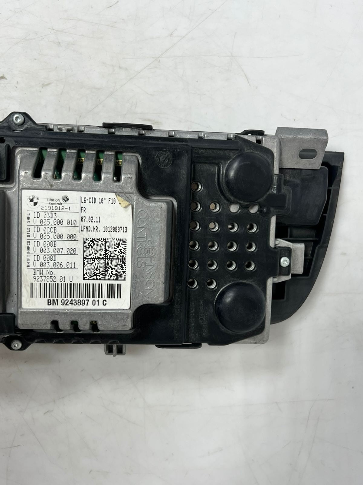 2011 BMW 535i 5 Series F10 10" Central Information Display Screen 9243897 OEM