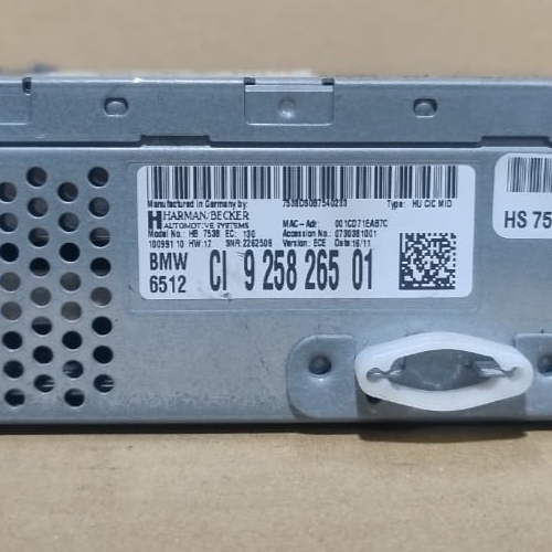 OEM BMW X3 F25 BUSINESS CD RADIO HEAD UNIT STEREO PLAYER - 9258265