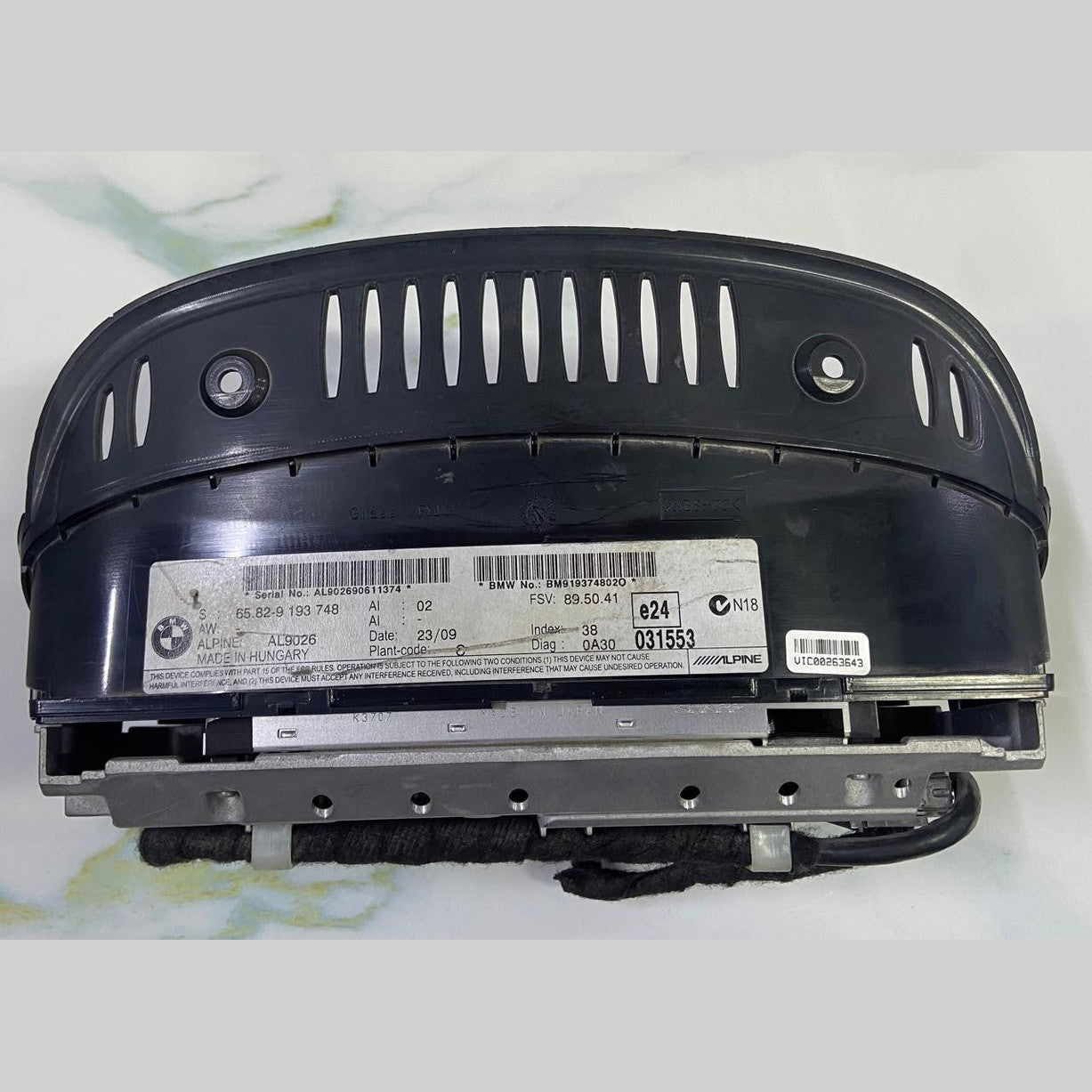 OEM BMW 5 6 E60 E61 E63 Display Monitor On-board Screen 6,5" 9193748