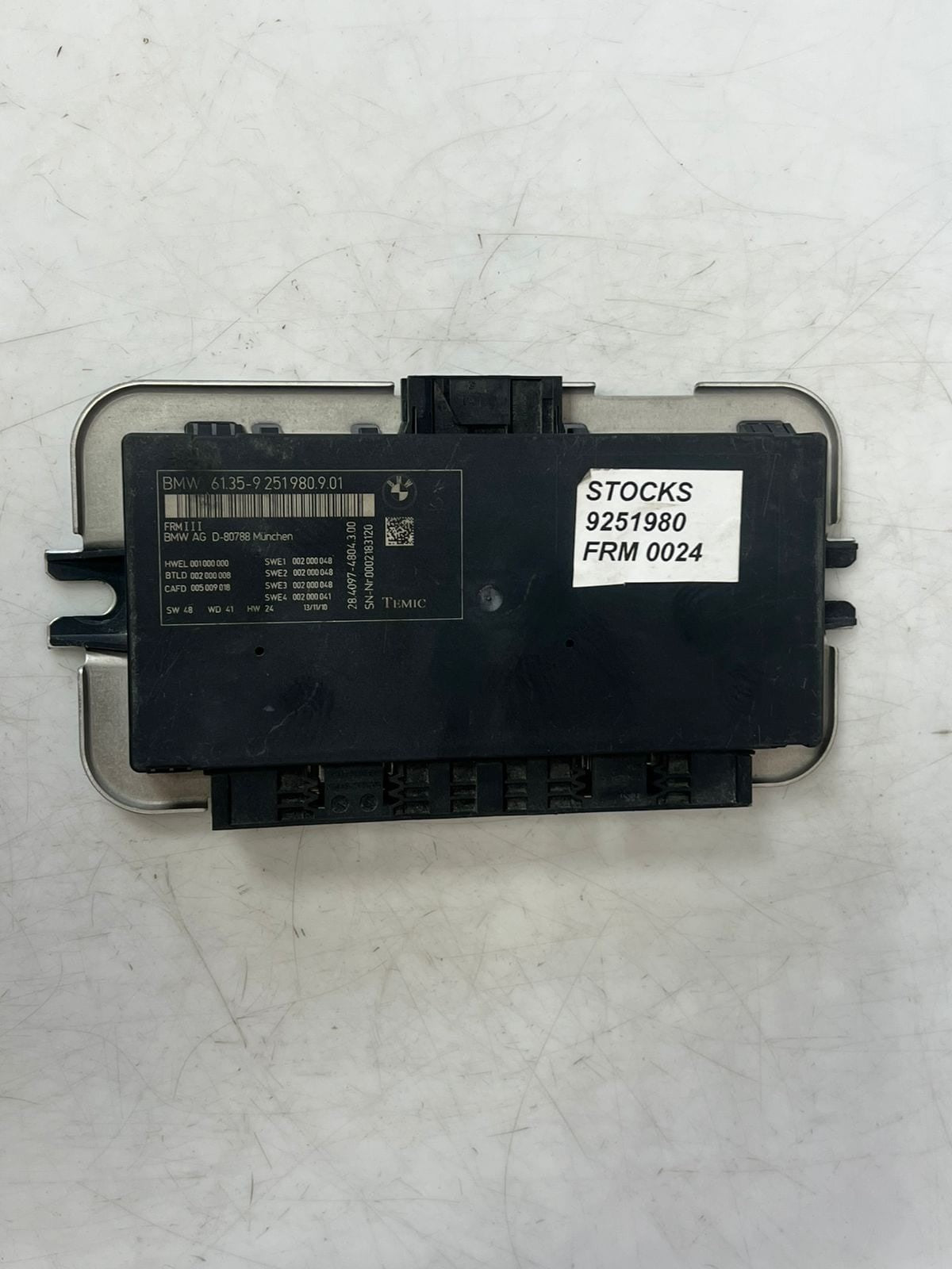 2011-2017 BMW X3 F25 X4 F26 FRM3 Footwell Body Control Module 9251980 OEM