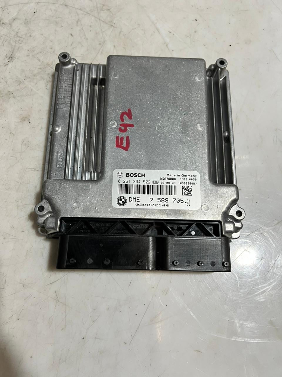 BMW 3 SERIES E92 Engine Control Unit ECU SET DME + CAS3 + 1KEY 7589705 OEM