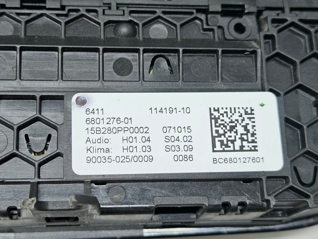 6801276-2015-2019 BMW 750i G11 G12 RHD Climate Control Panel OEM