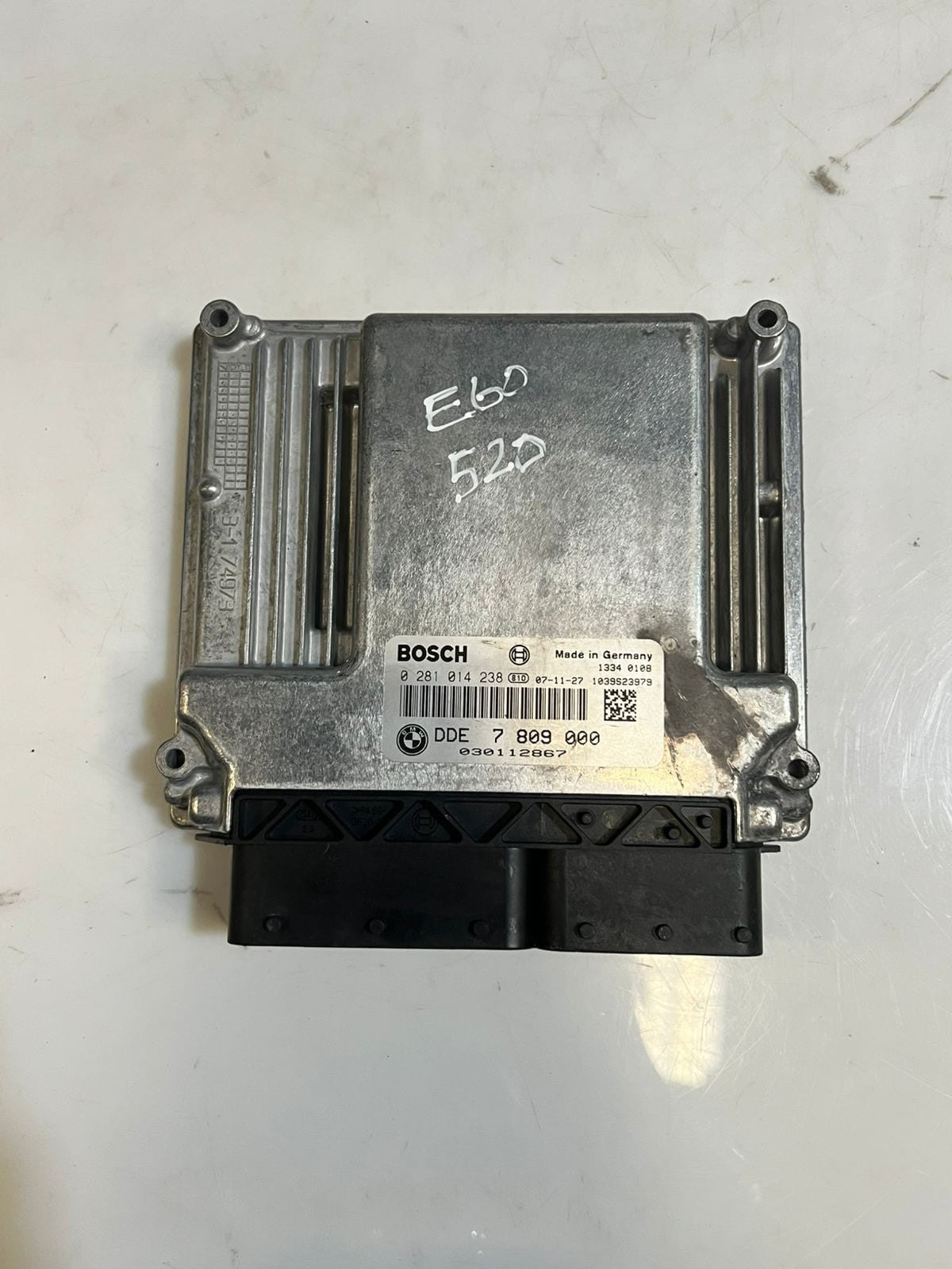 2007 BMW E60 520D N47 Engine Control Unit ECU SET DDE + CAS3 7809000 OEM