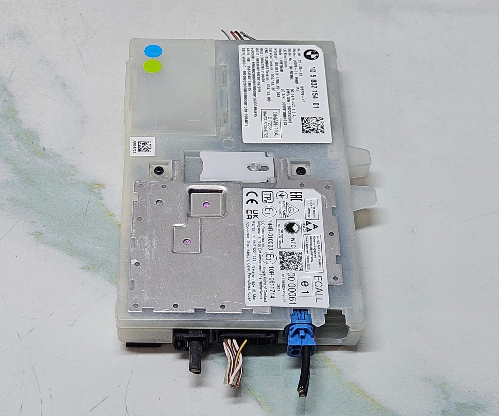 BMW X6 G06 TELEMATICS ANTENA CONTROL MODULE ECU 5B32154 OEM
