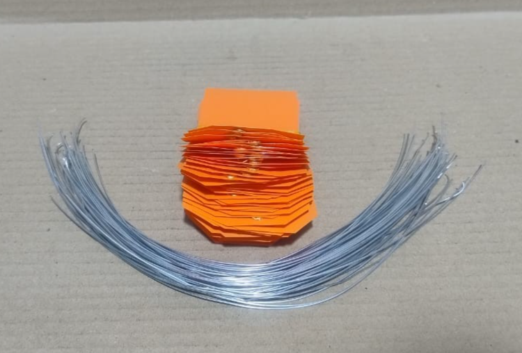 ACRYLIC TAG WITH METAL EYELET – THIN PLASTIC LABEL - IND/CRAFT ID TAG ORANGE