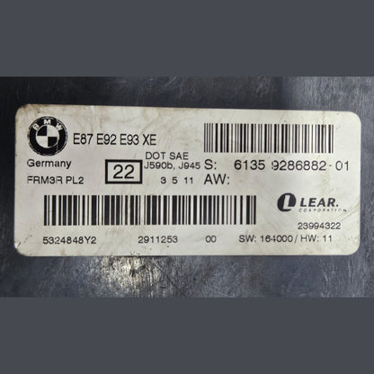 BMW 3 E92 E93 E87 ECU Xenon Headlight Control Module FRM 3R PL2 9286882 OEM
