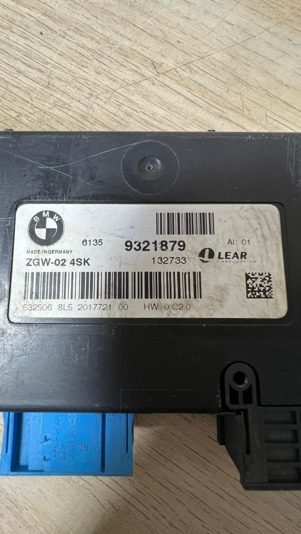 2011-16 BMW Central Gateway Control Module 9321879 5 Series F10 and 6 Series F06