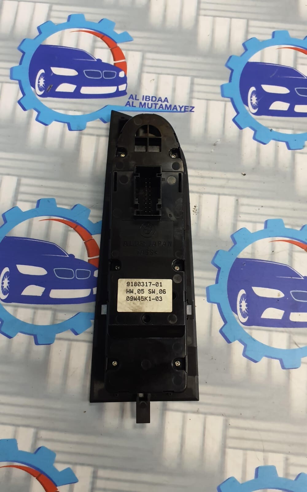 BMW E93 Z4 DRIVER SIDE WINDOW LIFTER SWITCH PANEL 9180317