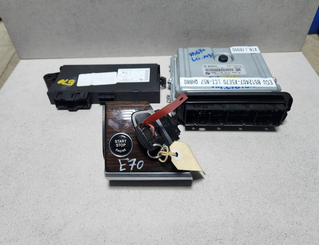 2009-2014 BMW X5 E70 LCI DIESEL Engine Control Unit 8512407 E70 E90 335D ECU SET