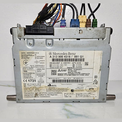 Mercedes W213 E-Class Radio Audio Head Unit Multimedia CD Player A213 9004316