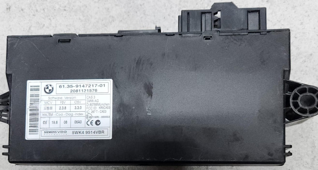 2007-2013 BMW X5 CAS3 Body Control Module 9147217 OEM
