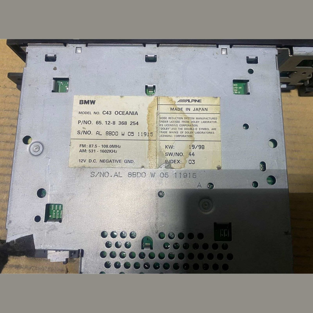 BMW Radio Audio Receiver 6512 8368254 E46 3 SERIES 2005-2005