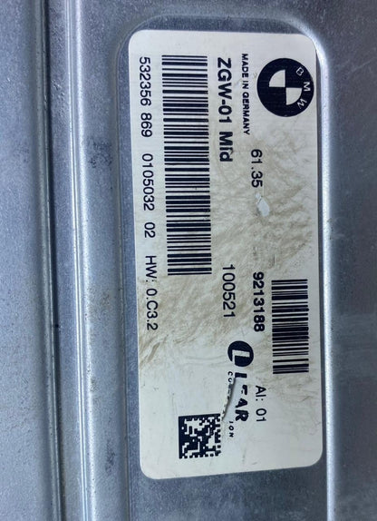 2009-2016 BMW 550i GATEWAY CONTROL MODULE 9213188