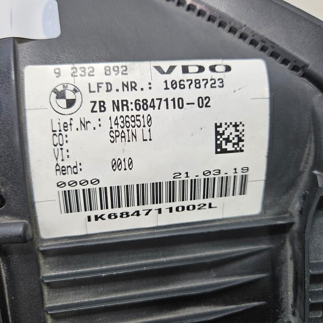 2014 BMW 2 Series F22 218i F20 M2 F8 235i Instrument Cluster 9232892