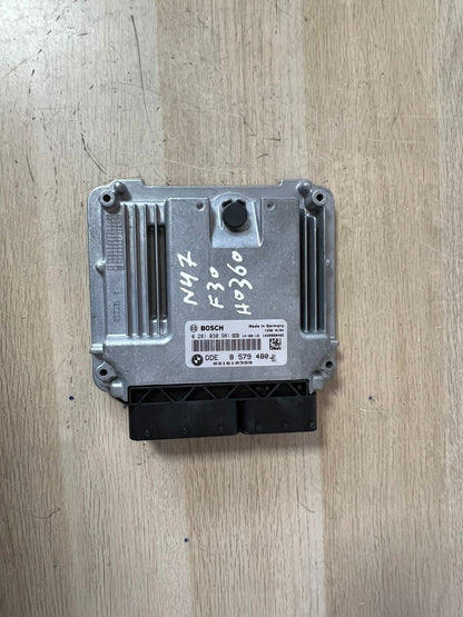 BMW OEM N47N F30 ENGINE CONTROL UNIT DDE ECU SET 8579480 +KEY+START BUTTON
