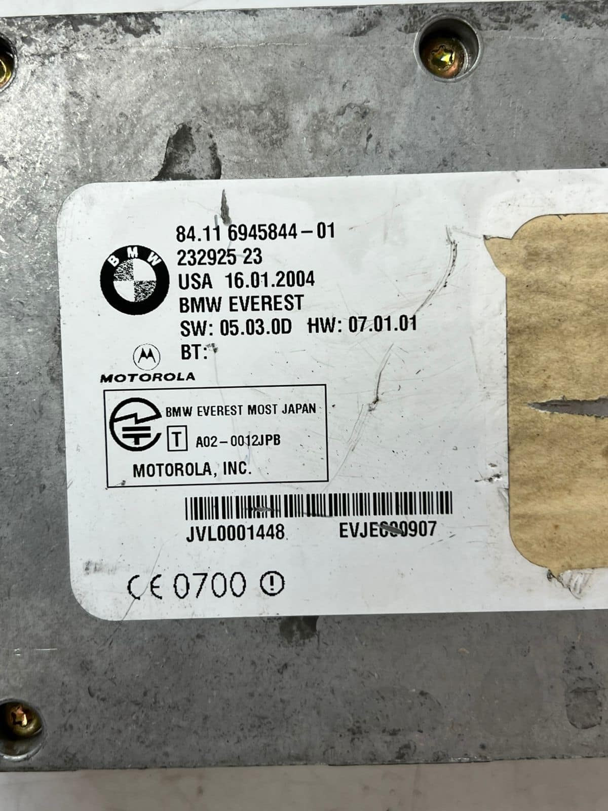 BMW 5 6 Series E60 E61 E63 E64 Bluetooth Telematics Control Unit 6945844 OEM