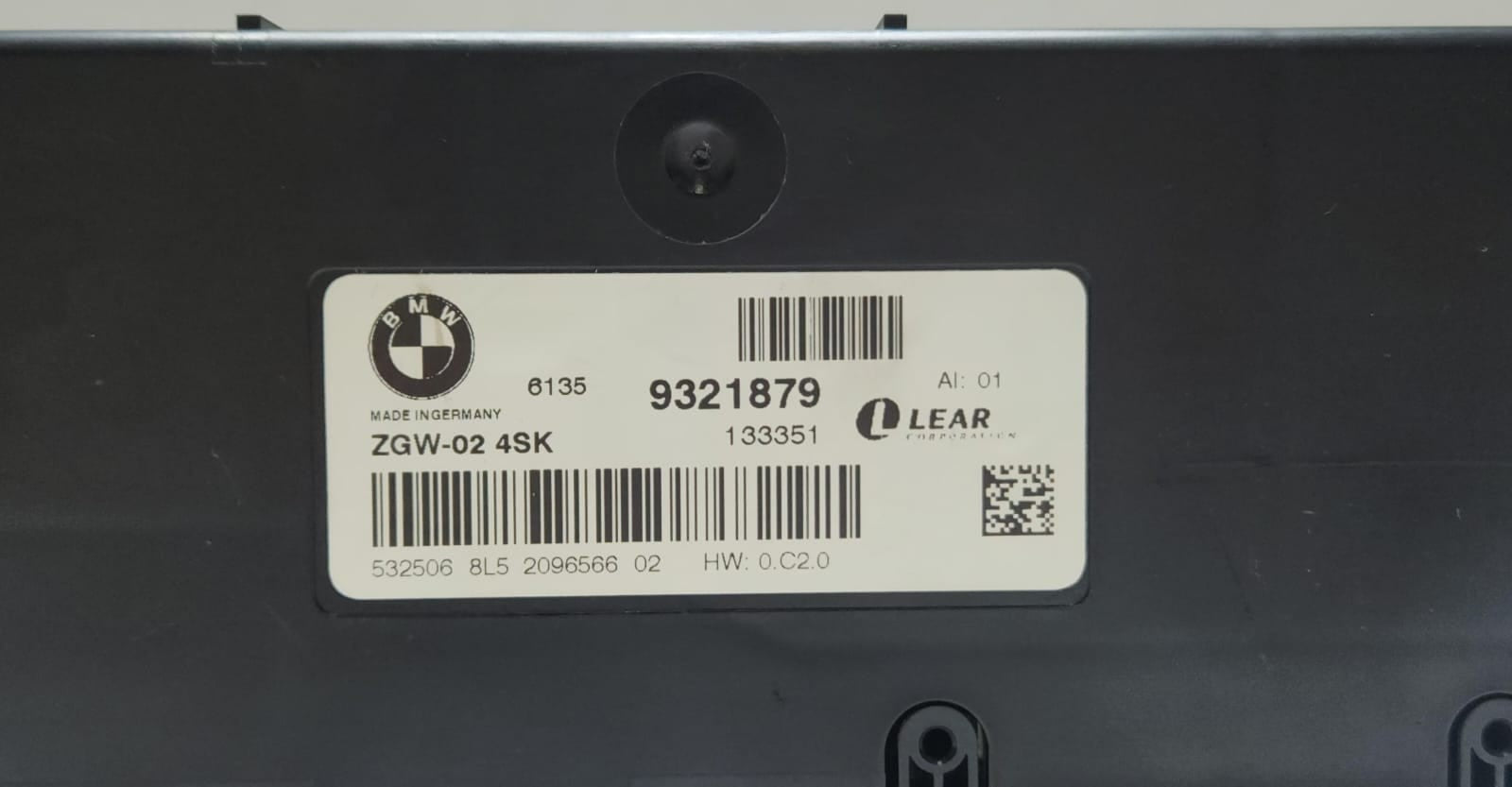 BMW Central Gateway Control Module 9321879 5 Series F10 and 6 Series F06 F13 OEM
