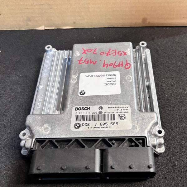 OEM BMW X5 E70 M57 ENGINE CONTROL UNIT ECU ONLY DDE 7805585