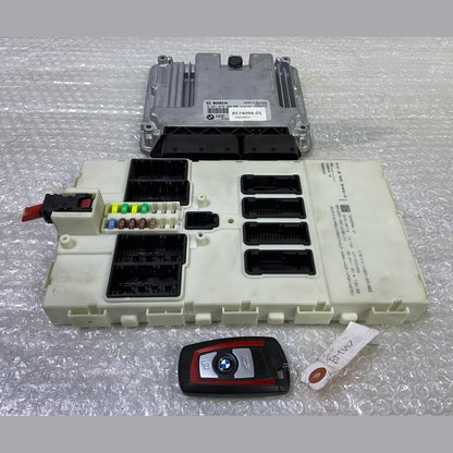 OEM BMW F20 F30 N47 ENGINE CONTROL UNIT DDE ECU SET 8574094 BOSCH
