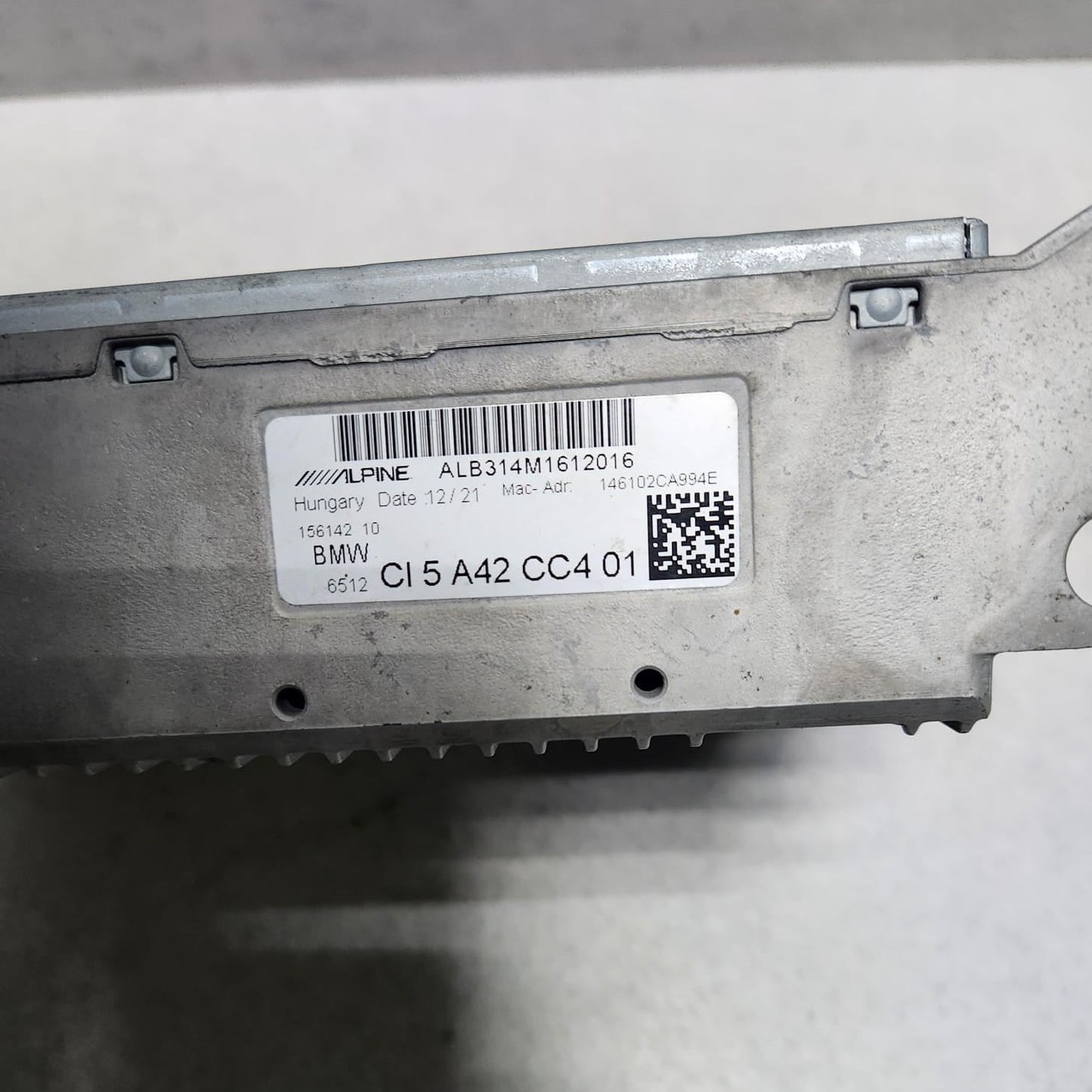 BMW Multimedia Head Unit 5A42CC4 1 Series F40 F44